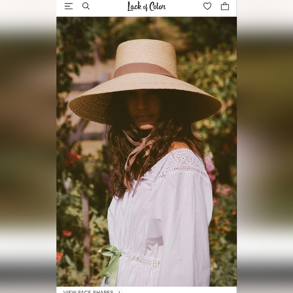 Lack Of Color Tan Wide-Brim Hat
